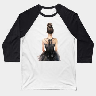 Ballet dancer in black dress Baseball T-Shirt